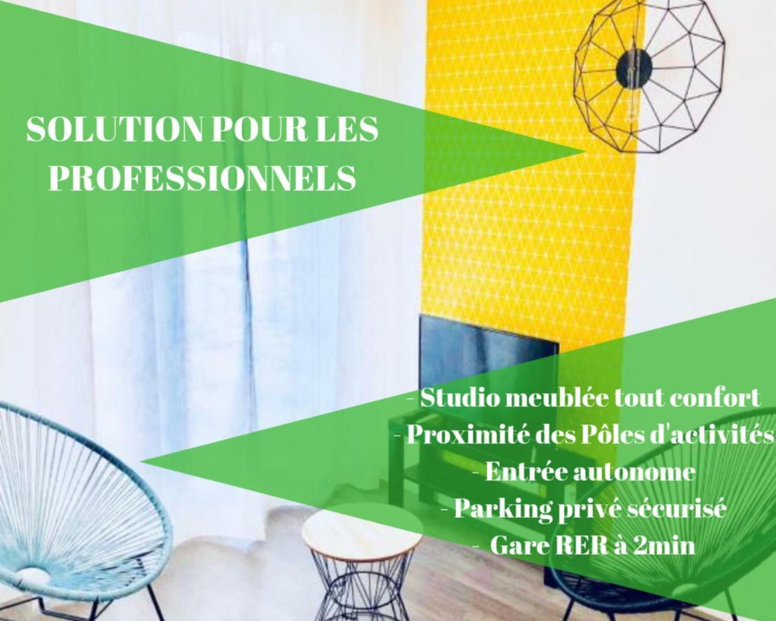 Btobed - Location Professionnelle - Studio Confort Parking Gratuit Villepinte - Proche Parc Des Expositions Et Aeroport Cdg Εξωτερικό φωτογραφία